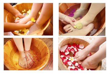 Spa tại nhà hiệu quả với chậu gỗ ngâm chân bách tùng